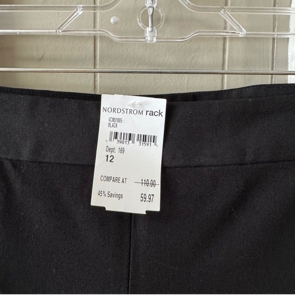 NEW Kate Spade Saturday The Pipeline Pants Size 12 Black Neutral Office Casual - Picture 6 of 10